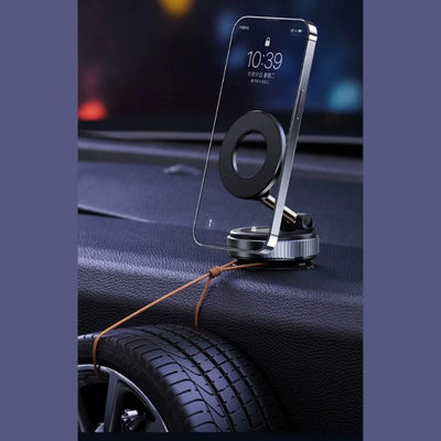 Soporte magnético para teléfono con succión por vacío