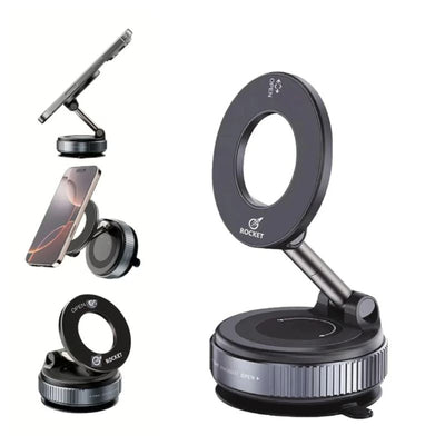 Soporte magnético para teléfono con succión por vacío