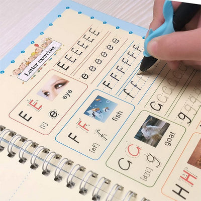 Set de 4 Libros Mágicos de aprendizaje (3-8 Años)